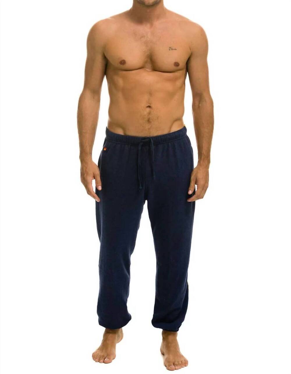 NEW AVIATOR NATION five stripe sweatpants in navy